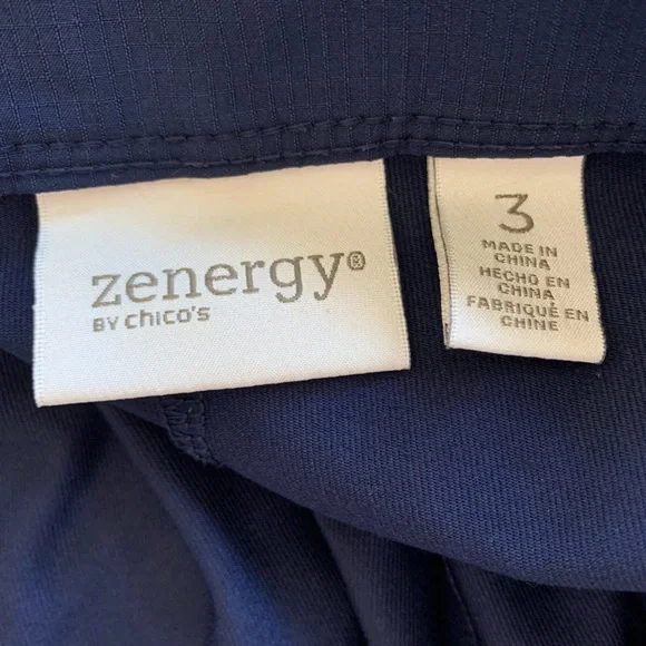 CHICO’S (Size 3) Blue Skort - Picture 3 of 4